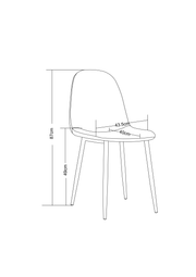 CHAISE SCANDINAVE VELOURS
