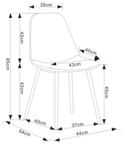 CHAISE SCANDINAVE VELOURS