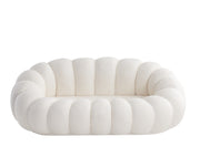 CANAPÉ PERLE - DOUDOU BEIGE/ VELOURS BEIGE