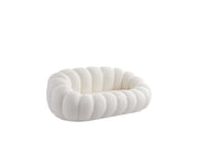 CANAPÉ PERLE - DOUDOU BEIGE/ VELOURS BEIGE