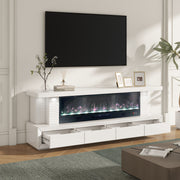 MEUBLE TV CHEMINEE FLAMORA