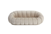 CANAPÉ PERLE - DOUDOU BEIGE/ VELOURS BEIGE