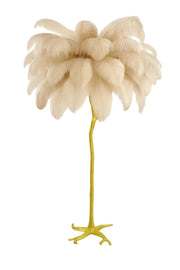Lampadaire VELONA Design Plumes d'Autruche