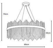 Lustre AURORE en verre