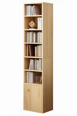 Bibliothèque WOODLINE – Design Scandinave en Bois Naturel