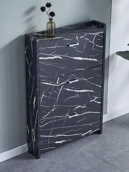 Meuble à Chaussures Slim Effet Marbre