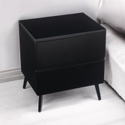 Chevet Lydia Bois Mat – Pied Noir