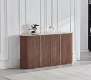 Buffet Calypso – Élégance Travertin & Design Contemporain