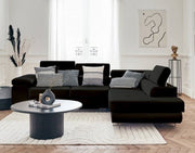 Canapé convertible TOULOUSE - Velours BEIGE/NOIR/ANTHRACITE/CHAMPAGNE/BLEU SILVER
