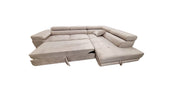 Canapé convertible TOULOUSE - Velours BEIGE/NOIR/ANTHRACITE/CHAMPAGNE/BLEU SILVER
