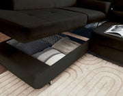 Canapé convertible TOULOUSE - Velours BEIGE/NOIR/ANTHRACITE/CHAMPAGNE/BLEU SILVER
