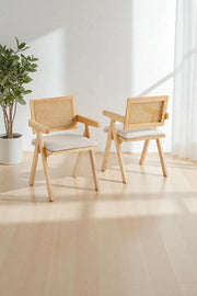 Chaise Rotina bois d'hévéa