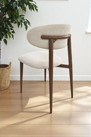 Chaise Bohême tissu chenille
