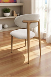 Chaise Bohême tissu chenille