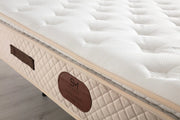Matelas EXCLUSIVE 32 cm avec surmatelas Intégré - BEIGE/GRIS/FULL BLACK - Ressort ensachés