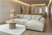 Canapé CLOUD Tissu Marbella - BEIGE/GRIS/ÉCRU