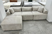 Canapé MILA Modulable Tissu Marbella Crème