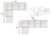 Canapé Modulable ELEGANCE Marbella 4+1 Pouf