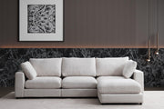 Canapé JULIA Modulable Chenille 3+1/4+1 Pouf