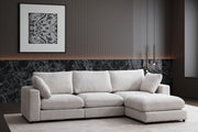 Canapé JULIA Modulable Chenille 3+1/4+1 Pouf