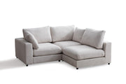Canapé JULIA Modulable Chenille 3+1/4+1 Pouf