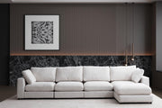 Canapé JULIA Modulable Chenille 3+1/4+1 Pouf