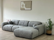 Canapé CLOUD Tissu Marbella - BEIGE/GRIS/ÉCRU